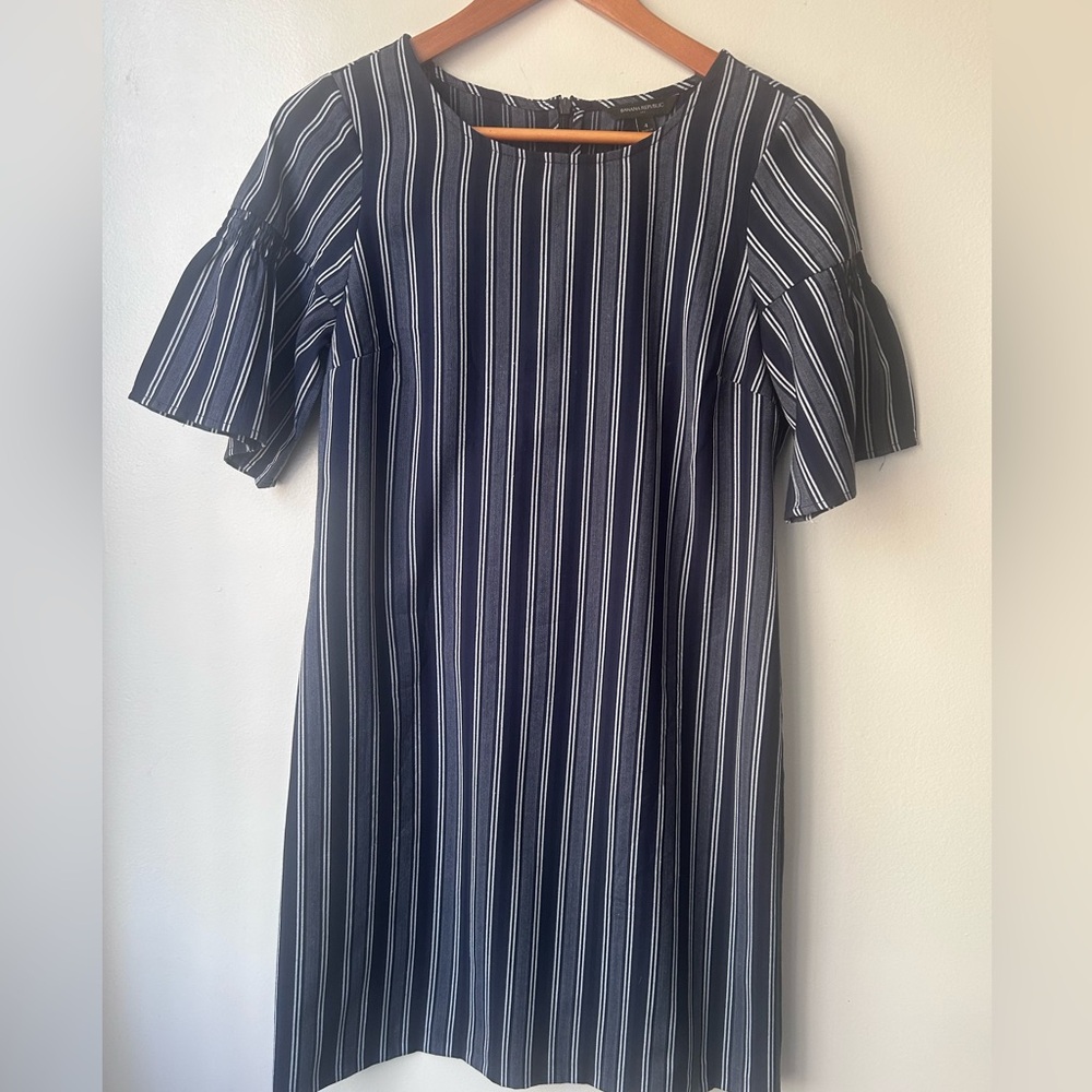 Banana Republic Striped Long Sleeve Dress